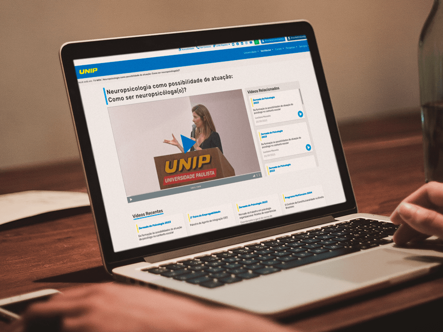 Confira o projeto reaizado para a TV Web da Universidade Paulista - UNIP